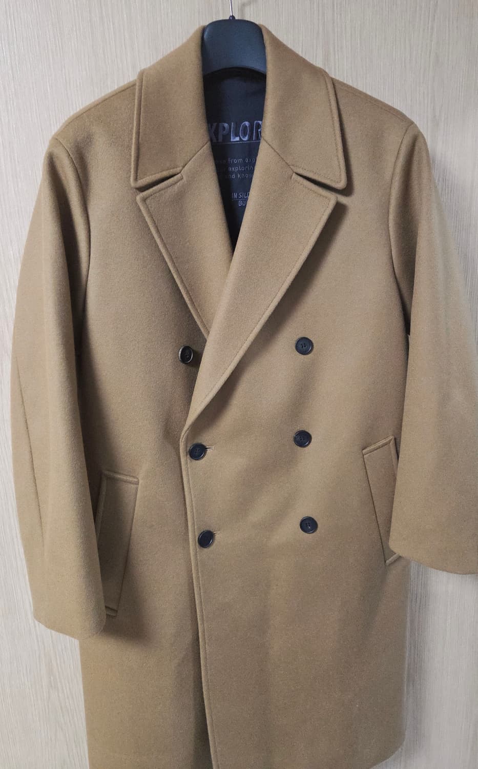 (착샷) 인사일런스 분트 더블 코트 캐시미어  상품이미지3