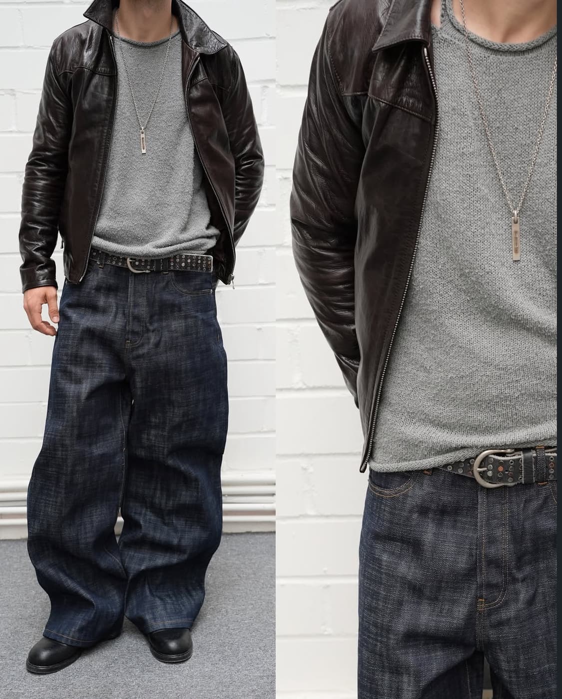 노페이스스튜디오 헤비 스트럭쳐 루즈 생지데님 S 상품이미지1