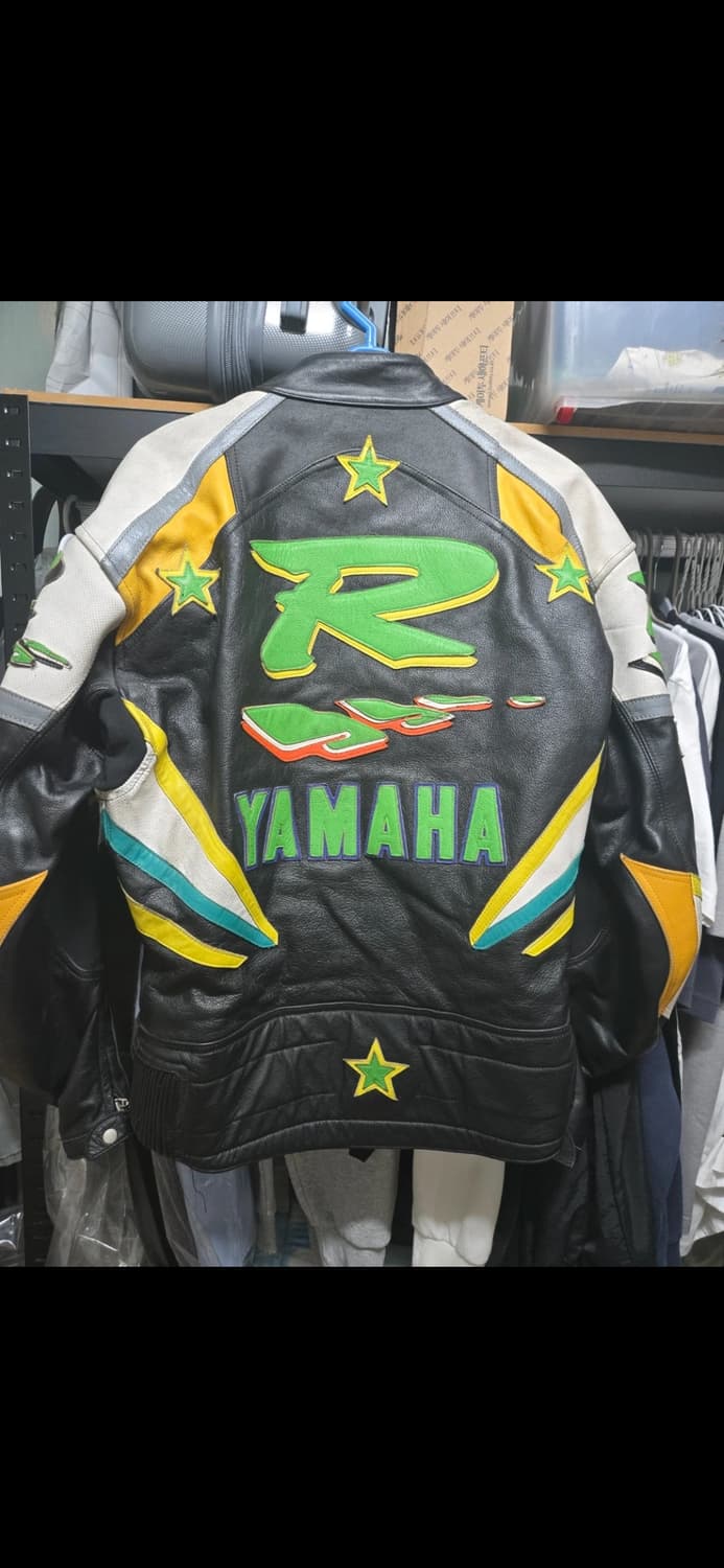 야마하 가죽 라이더 자켓 상품이미지2
