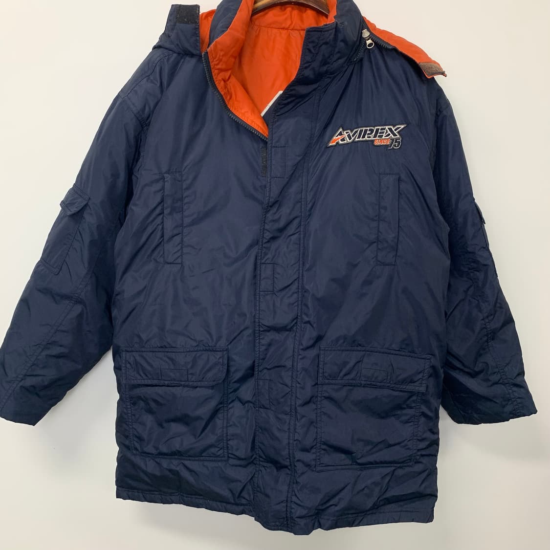 아비렉스 리버시블 라쿤 패딩 점퍼 상품이미지4