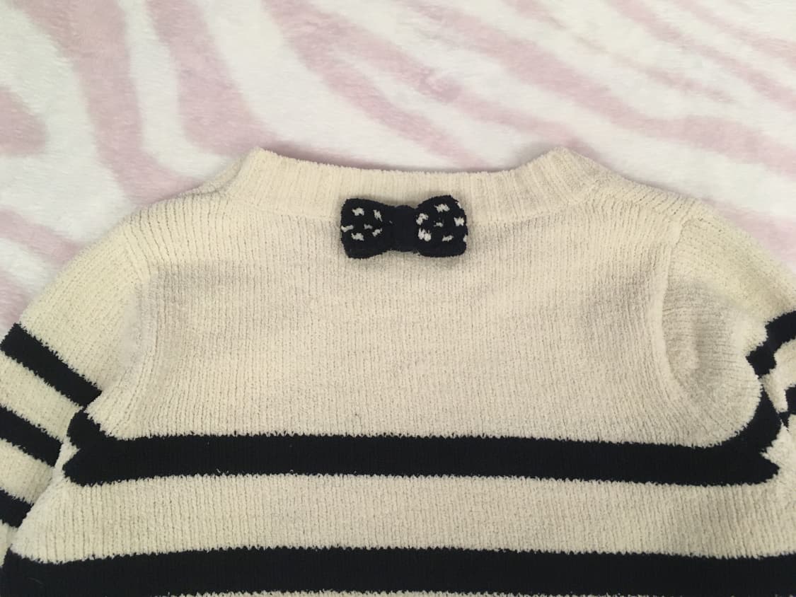 폼포넷 스트라이프 프렌치 프레피 니트 프랑스 마린룩 헤이세이 갸루 상품이미지7