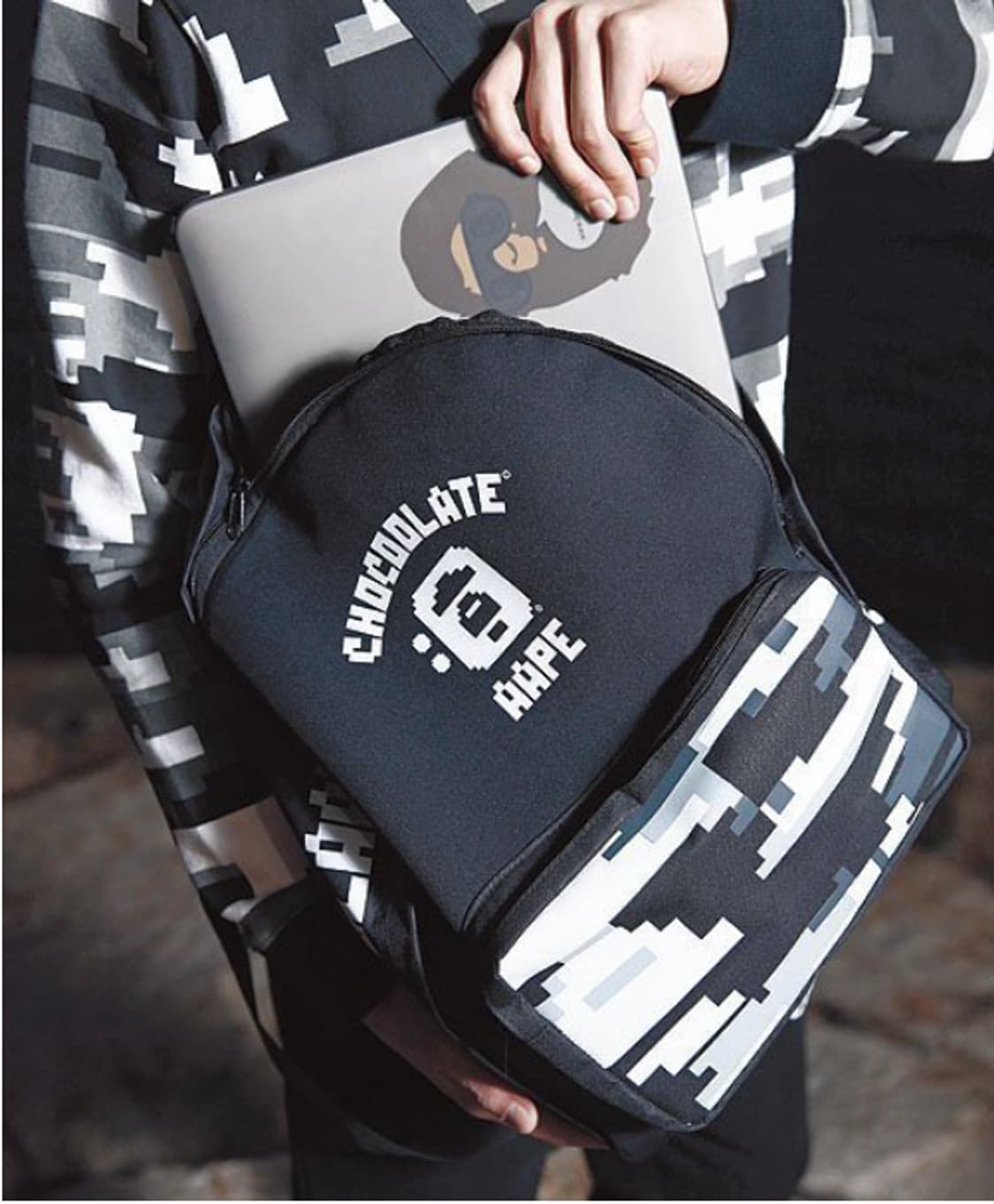 (수수료판매자부담)베이프 잡지부록 초콜릿 백팩 상품이미지5