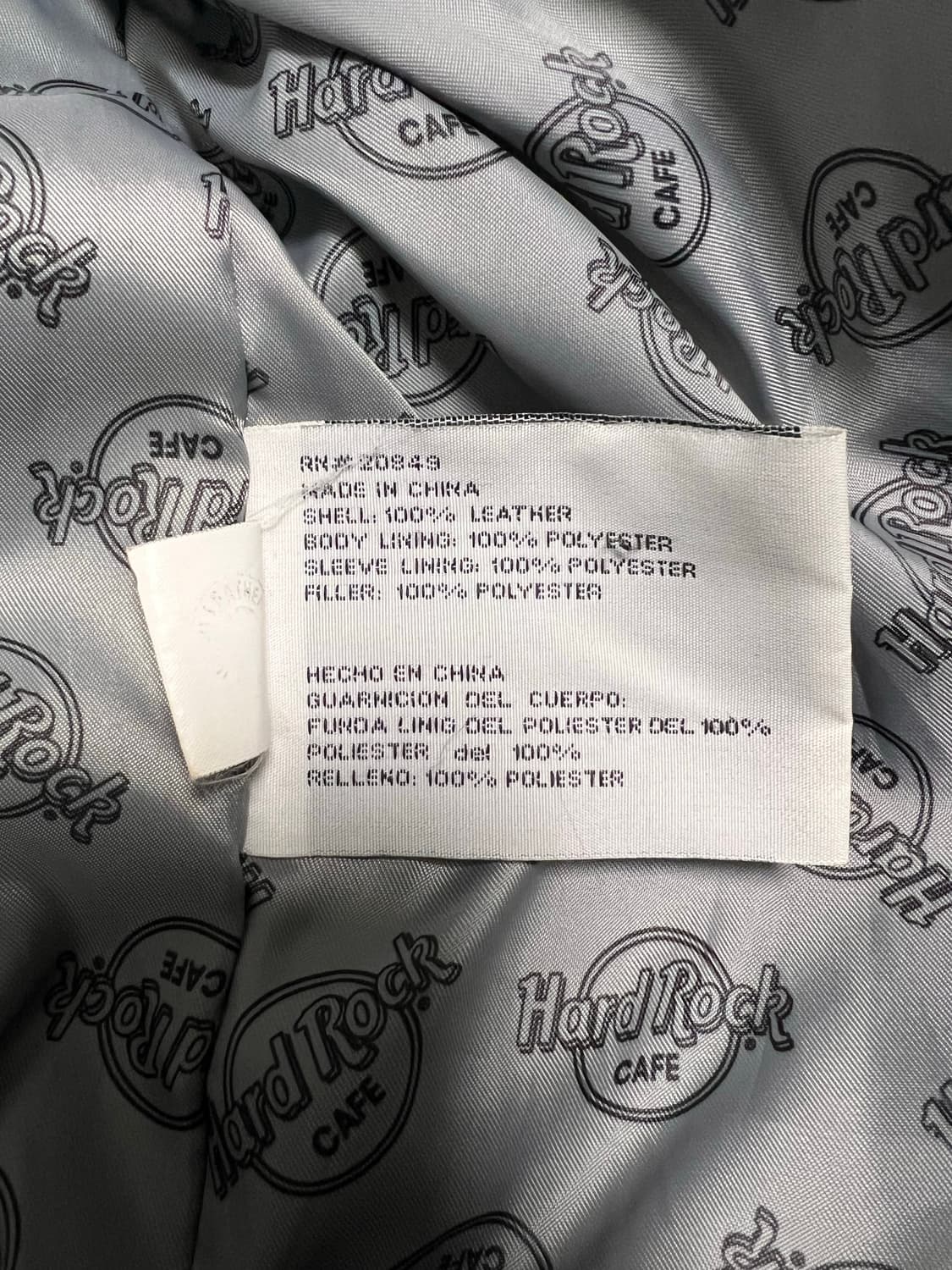 Hard Rock Cafe Detroit leather jacket XL 상품이미지5