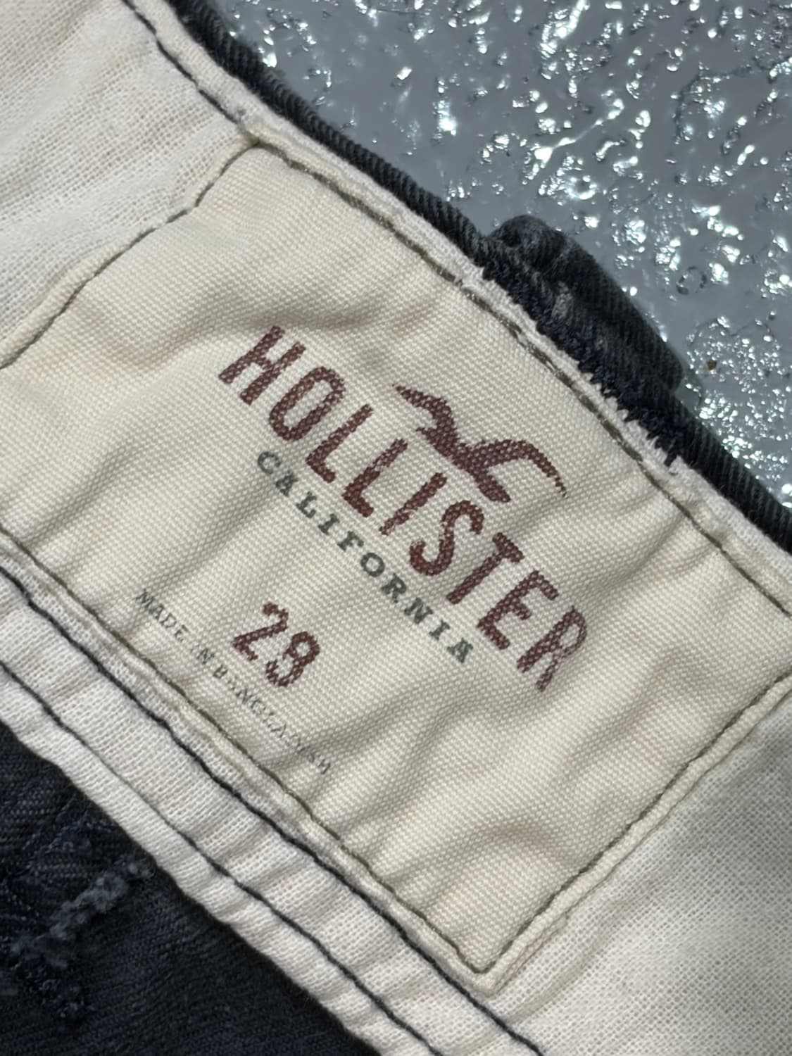홀리스터(Hollister) 블랙 카고 반바지 상품이미지3