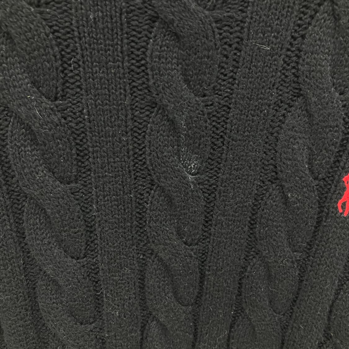 폴로 랄프로렌 블랙 케이블 니트 스웨터 XL 상품이미지7
