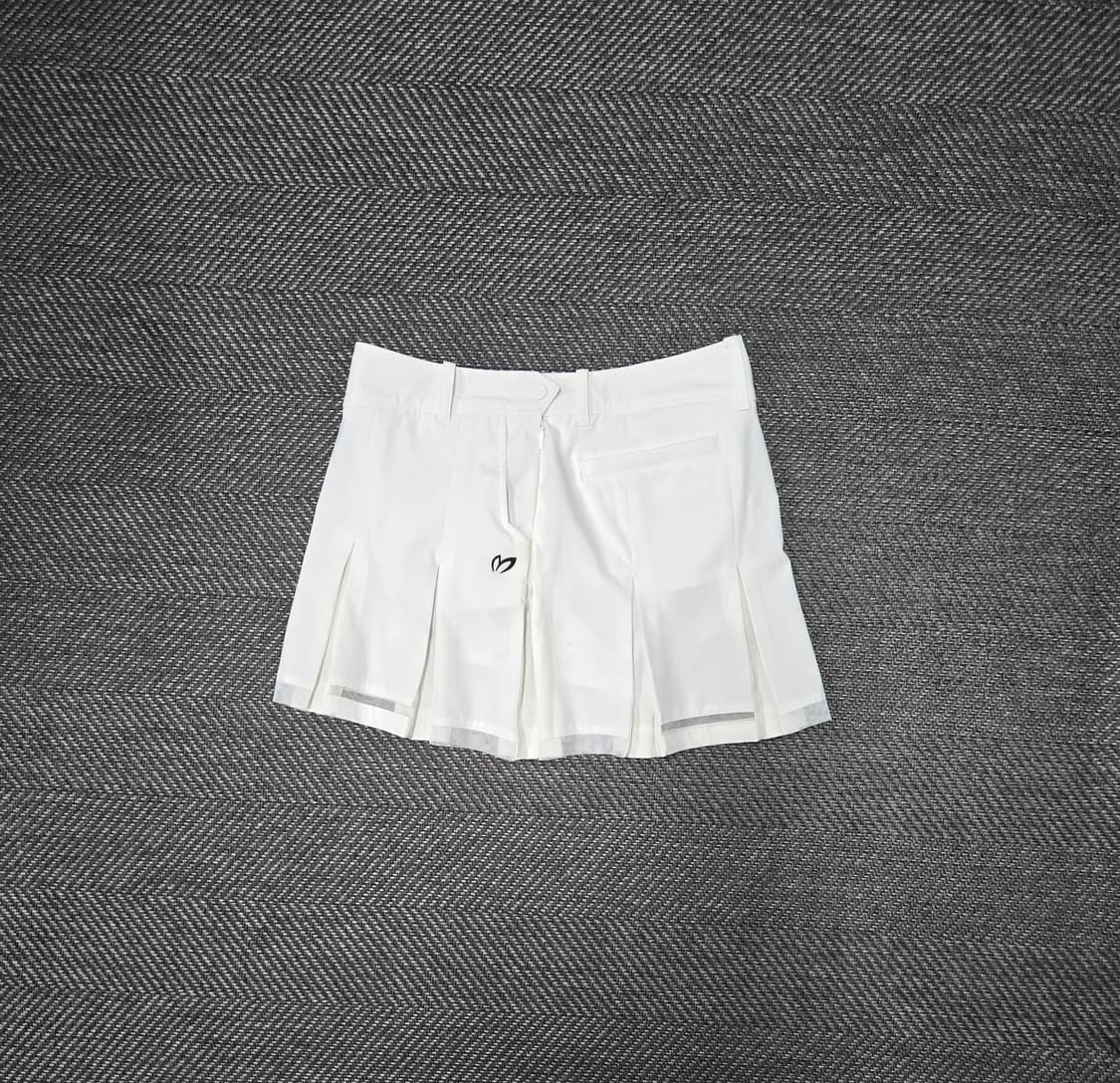 마스터바니에디션 화이트 플리츠 스커트 상품이미지3