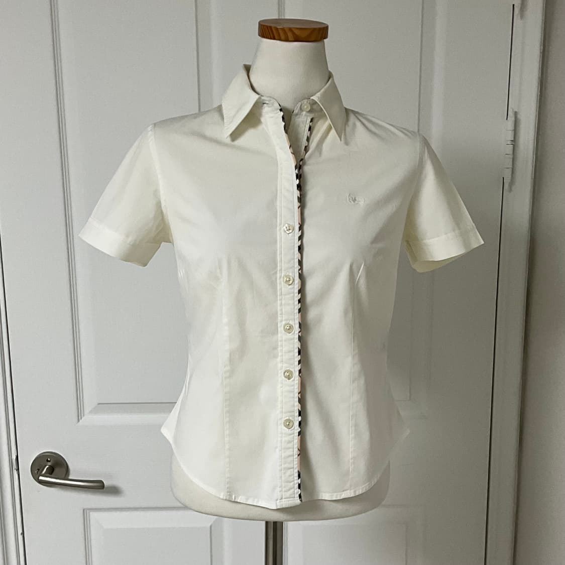[Burberry] White Short Sleeve Shirt 상품이미지3