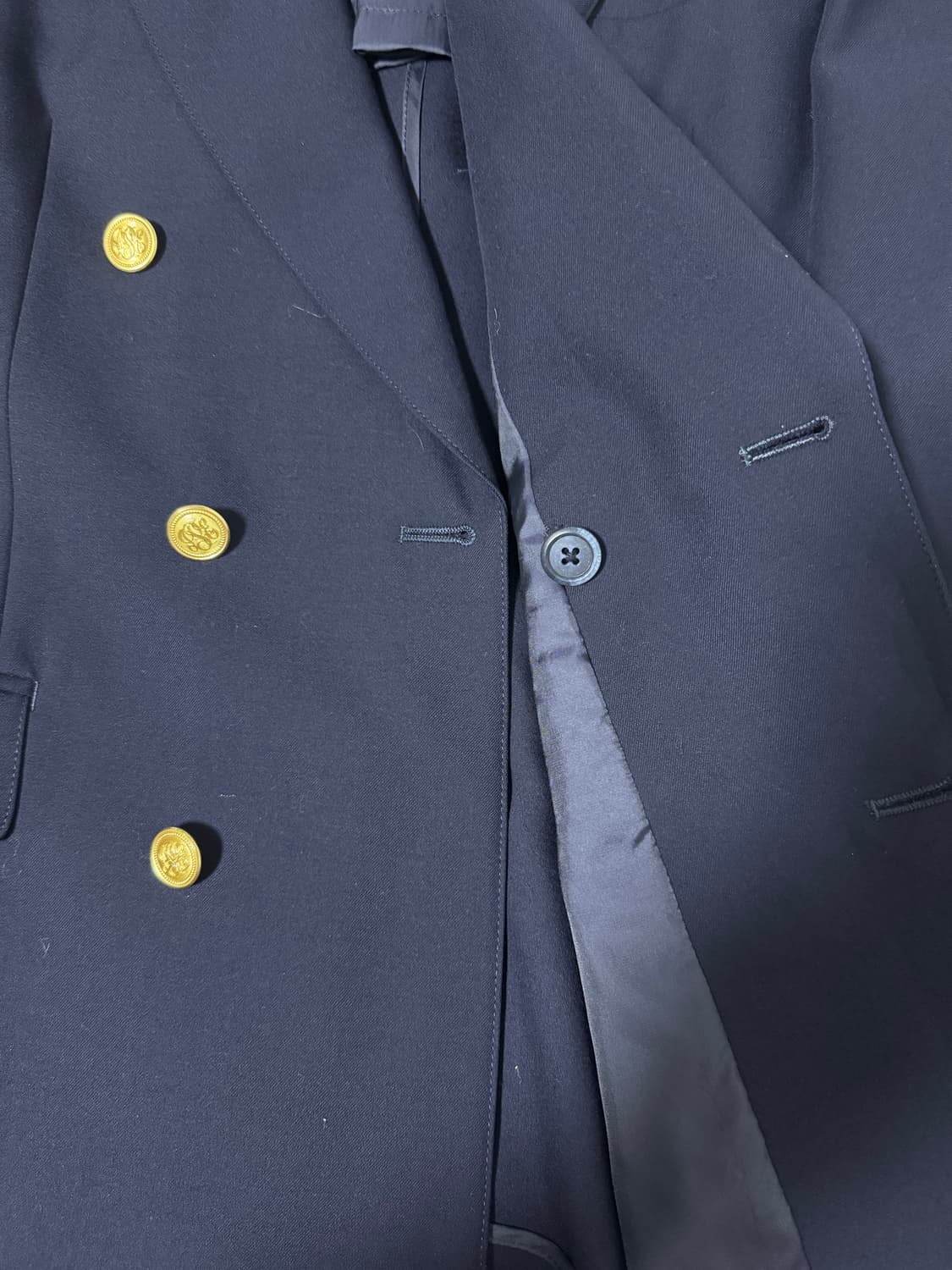 제이 프레스 더블 브레스티드 네이비 금장 버튼 블레이저 상품이미지6