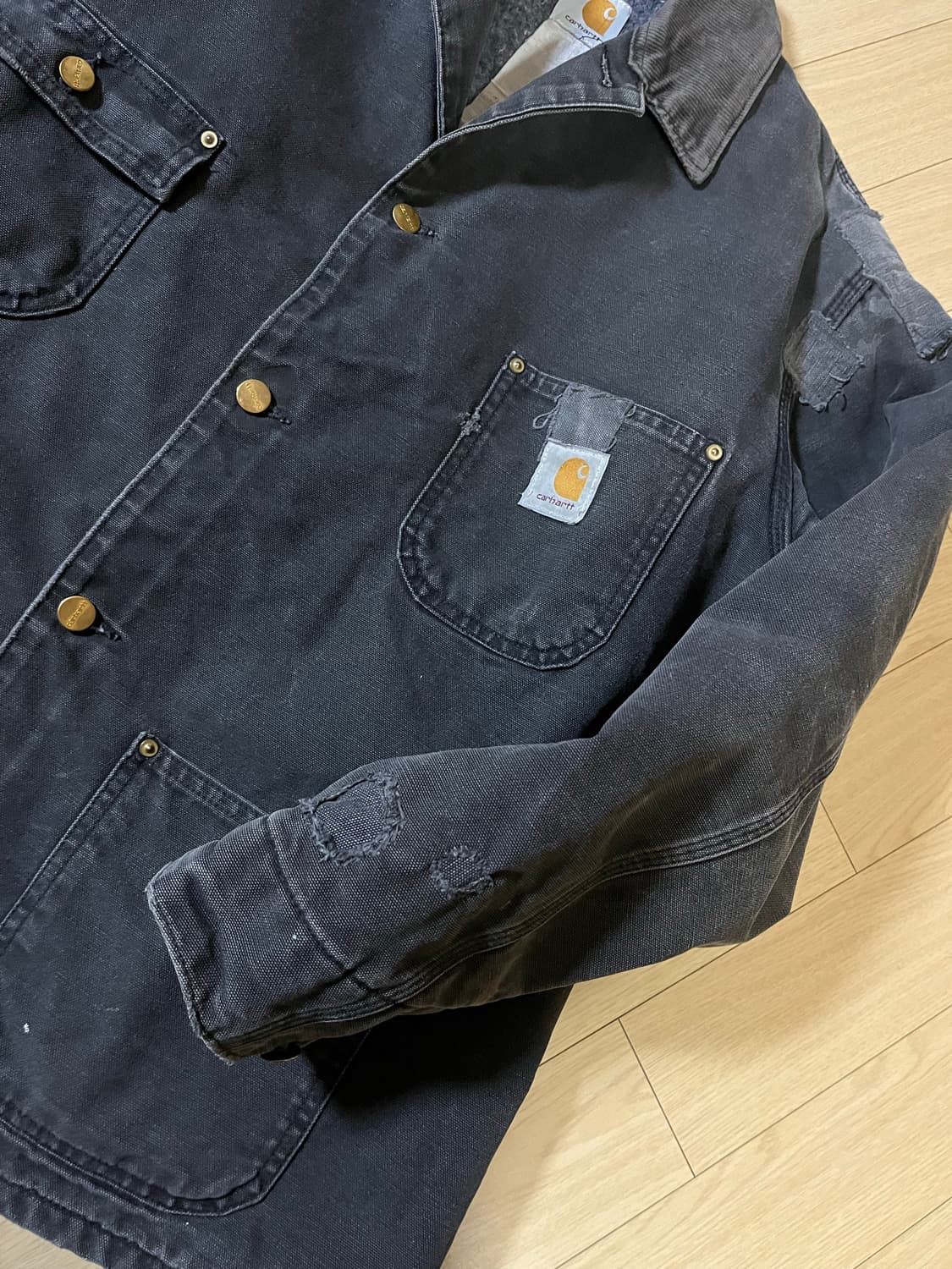 칼하트 90's USA 블랙 초어자켓 상품이미지7