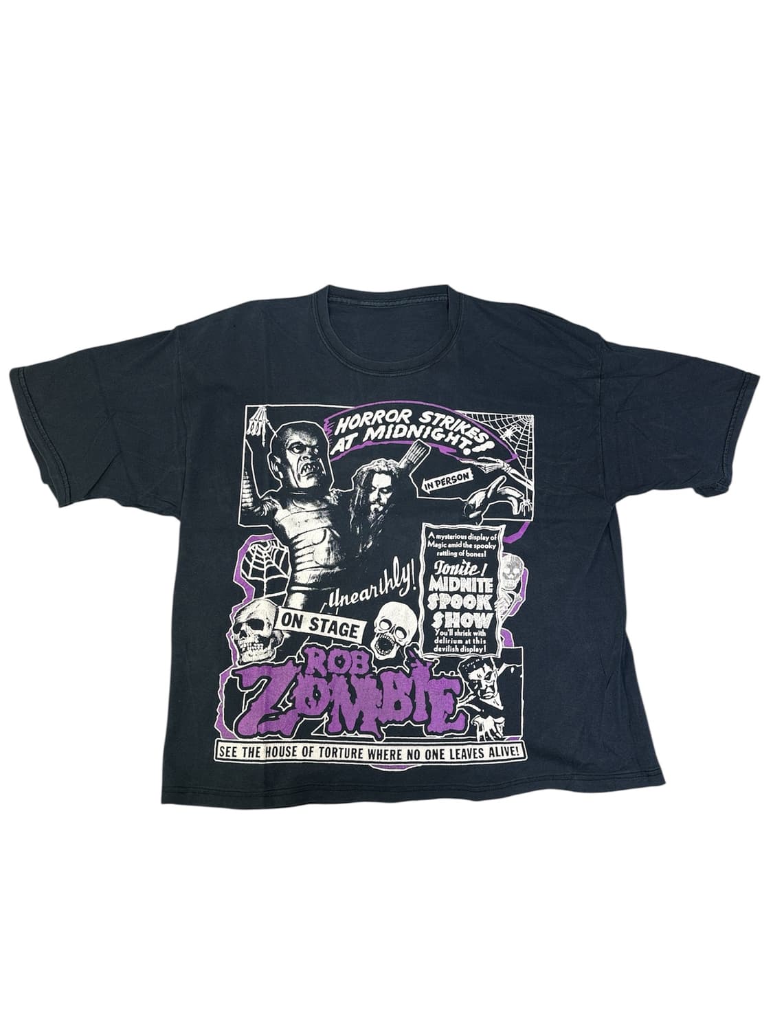 빈티지 00s 롭좀비 ROB ZOMBIE 미드나잇 스푹쇼 티셔츠 L 상품이미지1