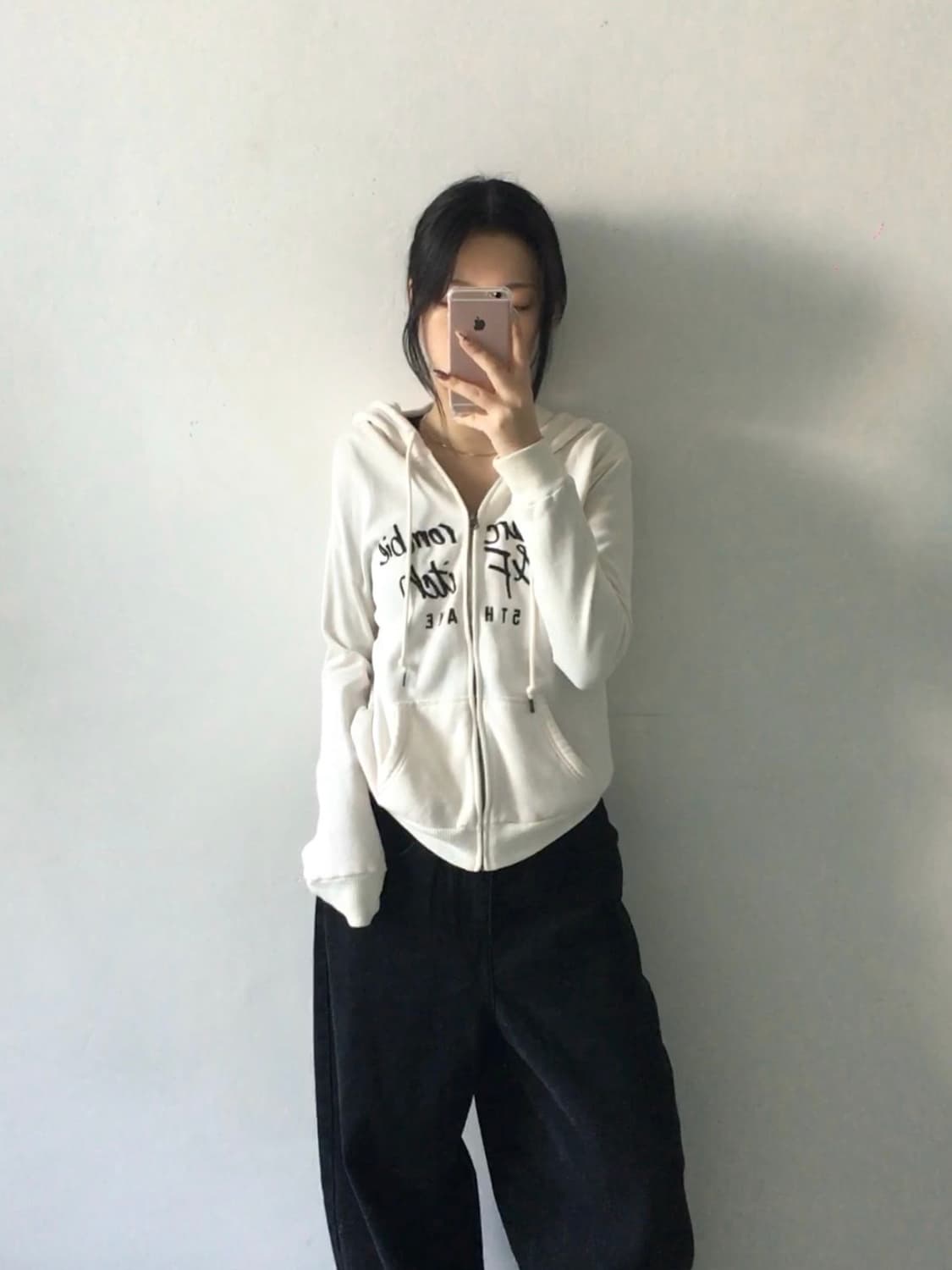 아베크롬비 자수 로고 후드집업 상품이미지1