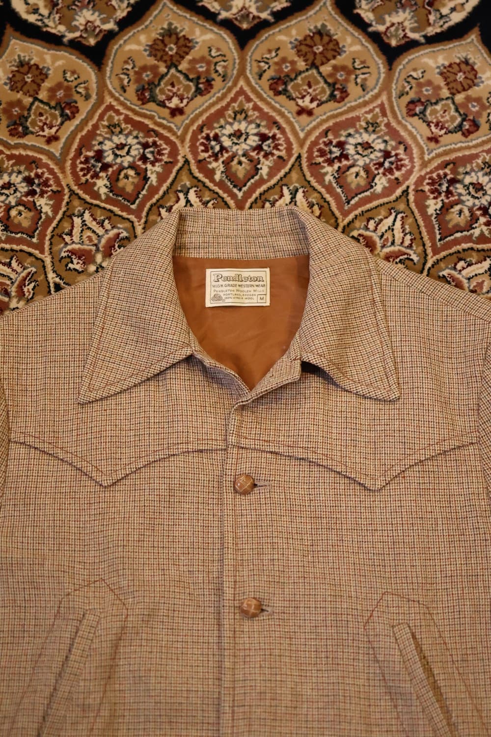70s 팬들턴 100% 버진 울 웨스턴 자켓 상품이미지4