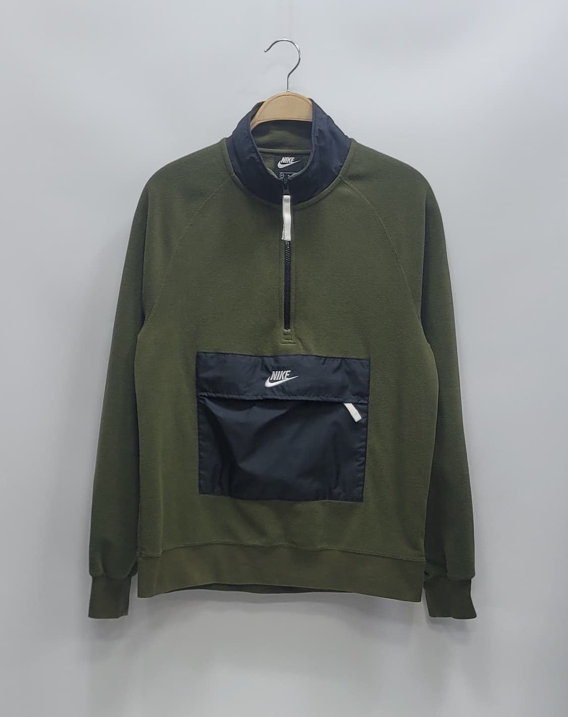 NIKE 나이키 플리스 하프집업 풀오버 / 남 M 카키
 상품이미지1