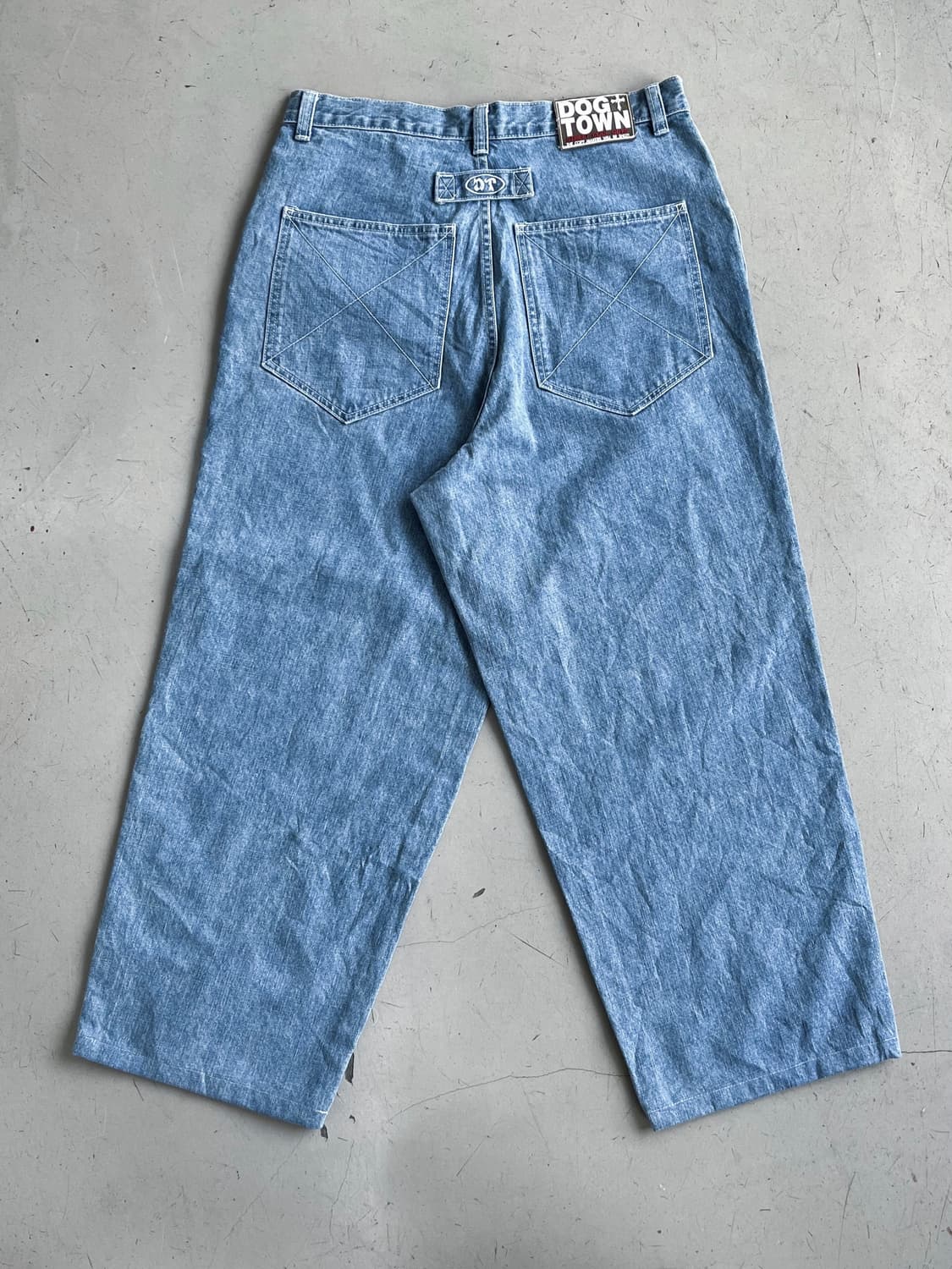 독타운 올드스쿨 빅사이즈 라이트 데님 팬츠 상품이미지6