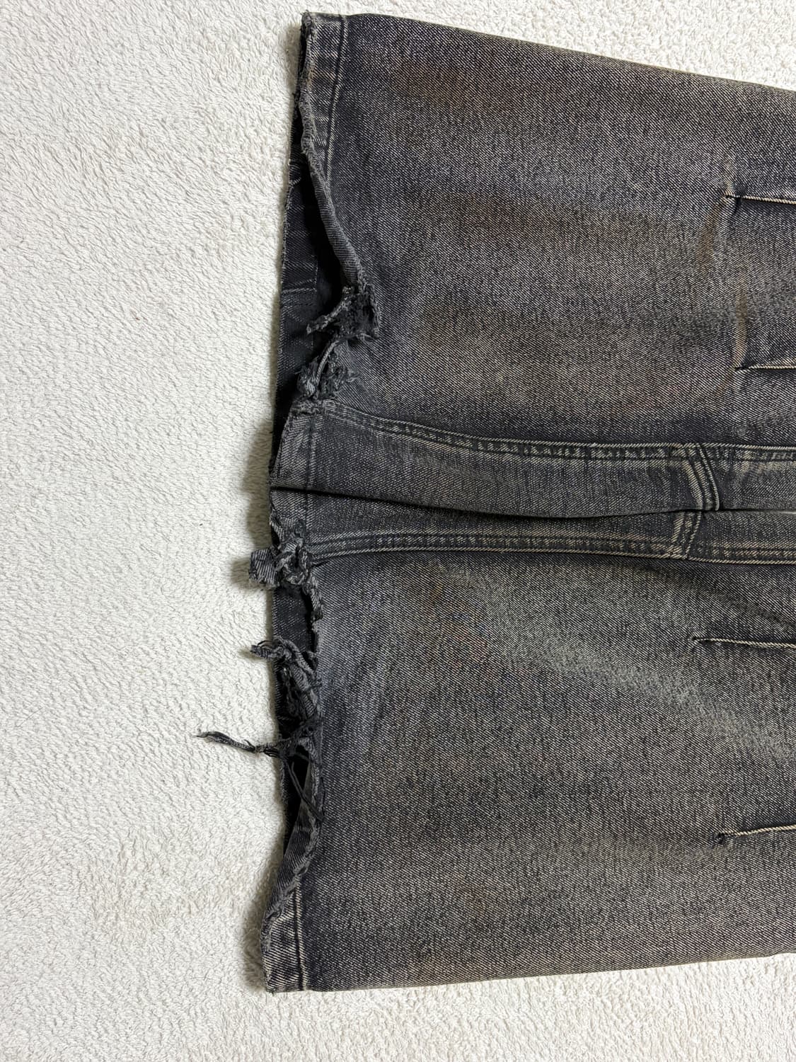 ETCE 커브드 패널 데님 그레이 XL 상품이미지5