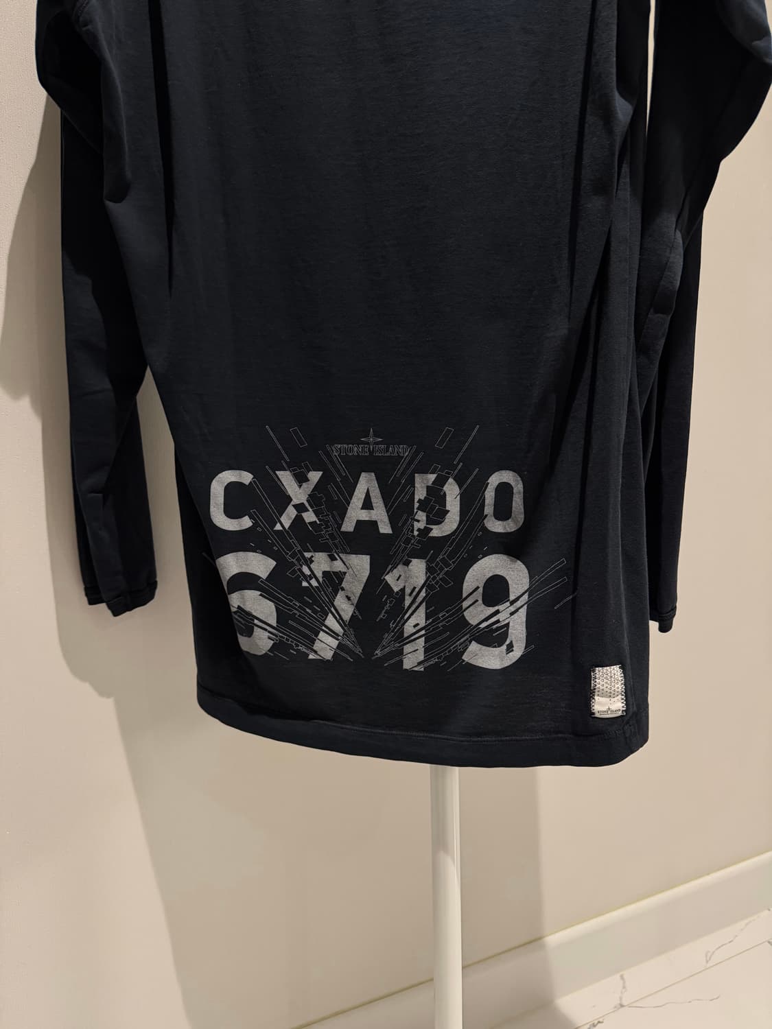 스톤아일랜드 쉐도우프로젝트 롱슬리브 가먼트 다이 그래픽 티 상품이미지2