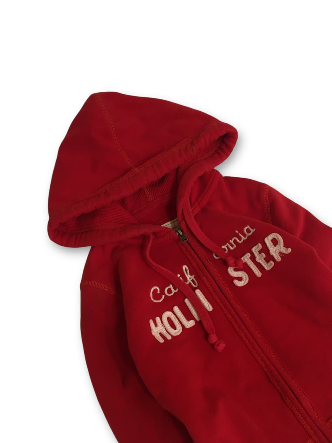 [딱붙핏/택포] 홀리스터 레드 캘리포니아 후드집업 S 상품이미지2