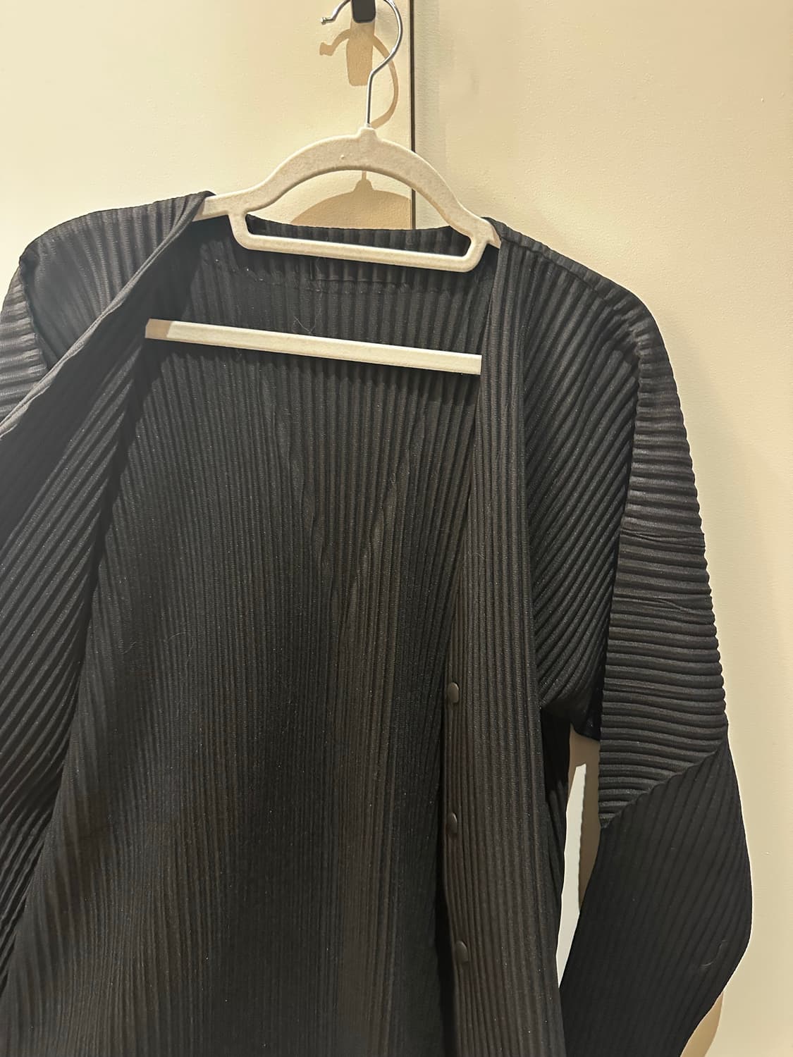 옴므플리세 베이직 가디건 2 블랙 JD441 상품이미지6