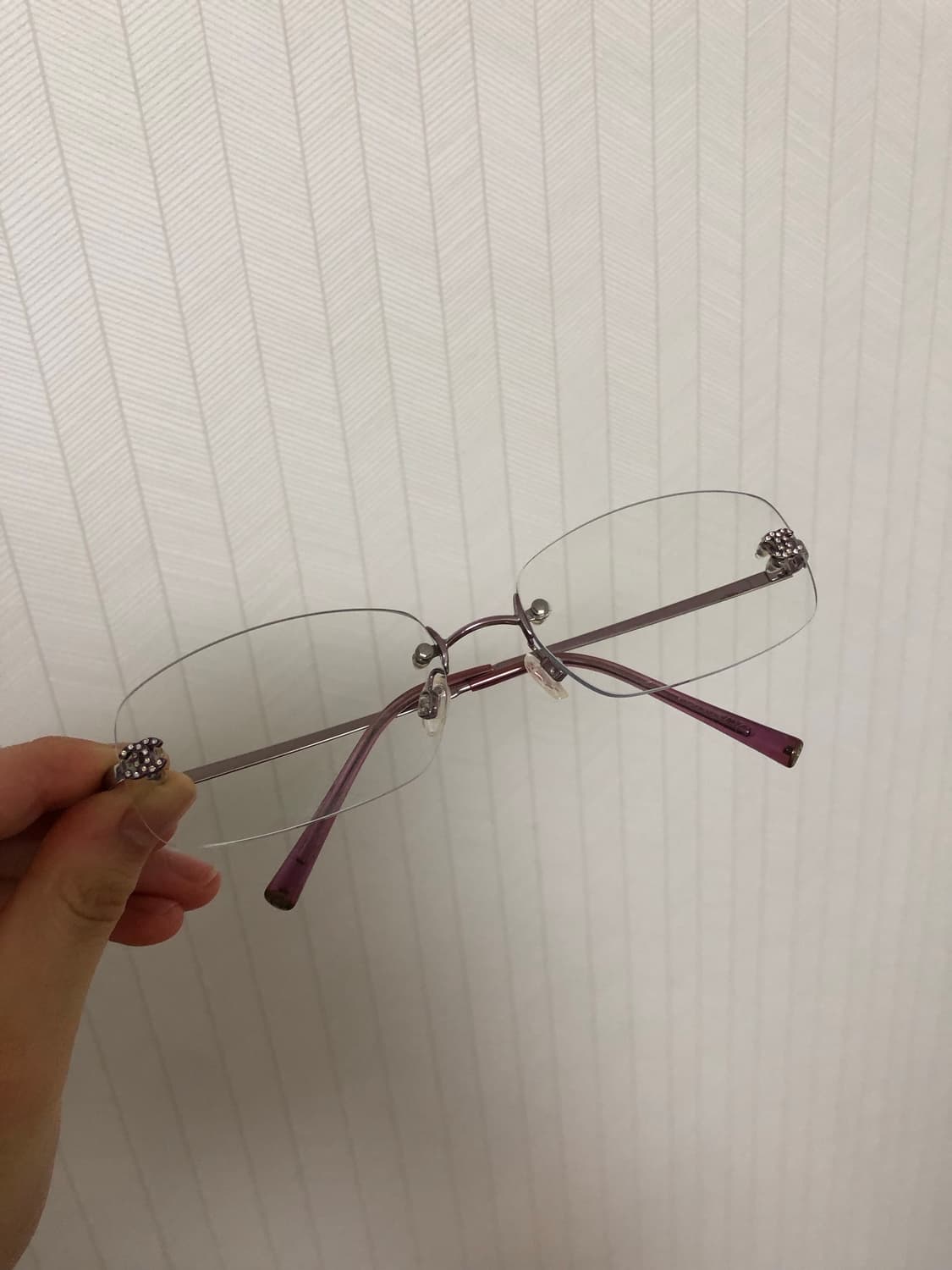 샤넬 큐빅 빈티지 안경 상품이미지2