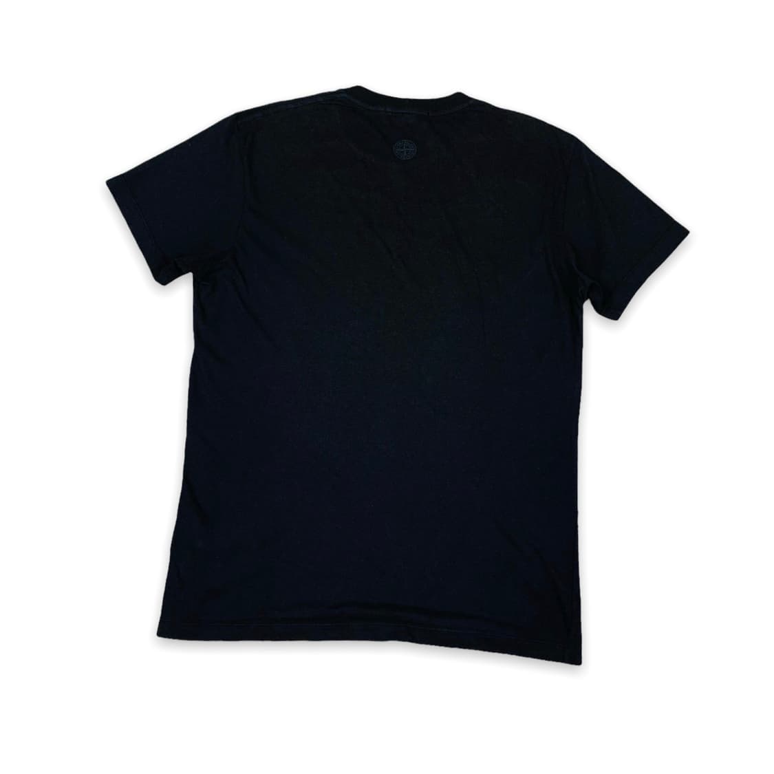 스톤아일랜드 자수로고 다크네이비 하프티 상품이미지2