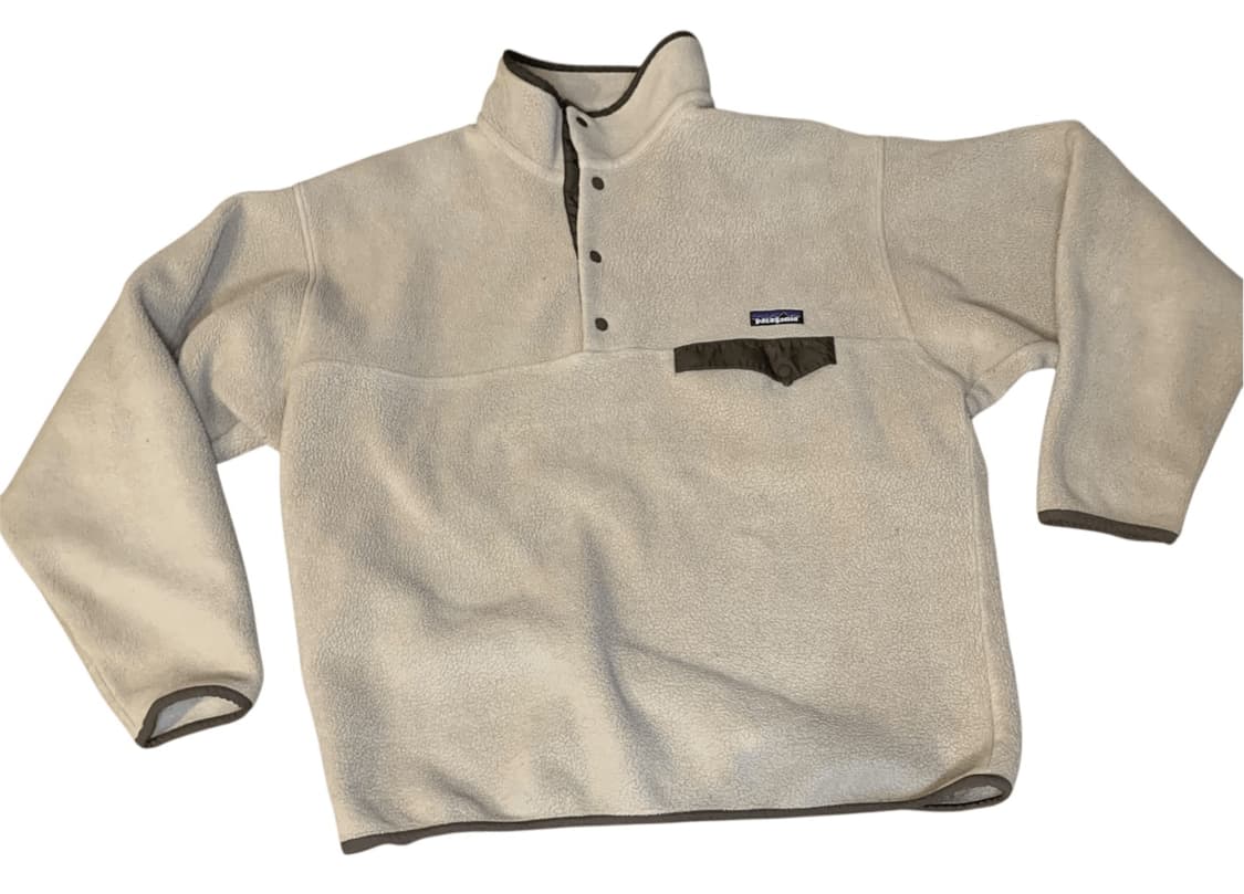 90s 파타고니아 신칠라 스냅-T 베이지/차콜 콜롬비아 상품이미지1