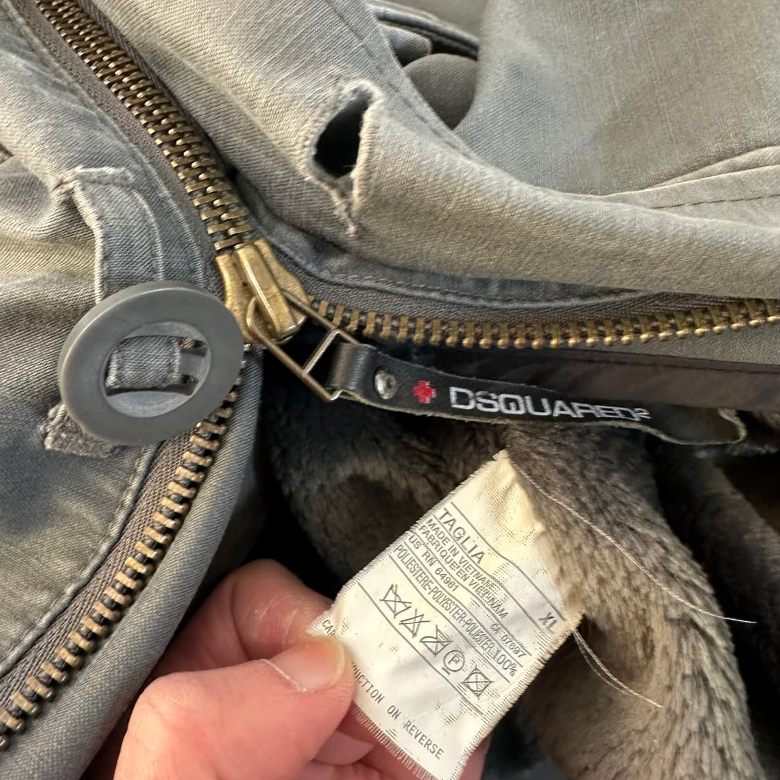 XL 디스퀘어드2 그레이 야상점퍼 상품이미지7