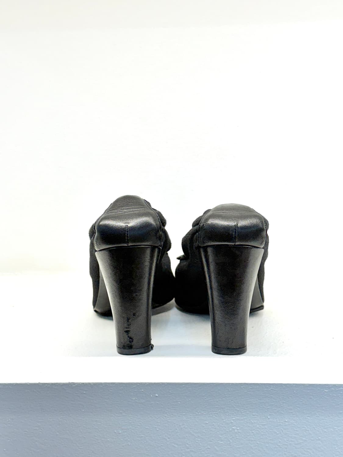 샤넬 발레리나 캔버스 펌프스힐 235 상품이미지7