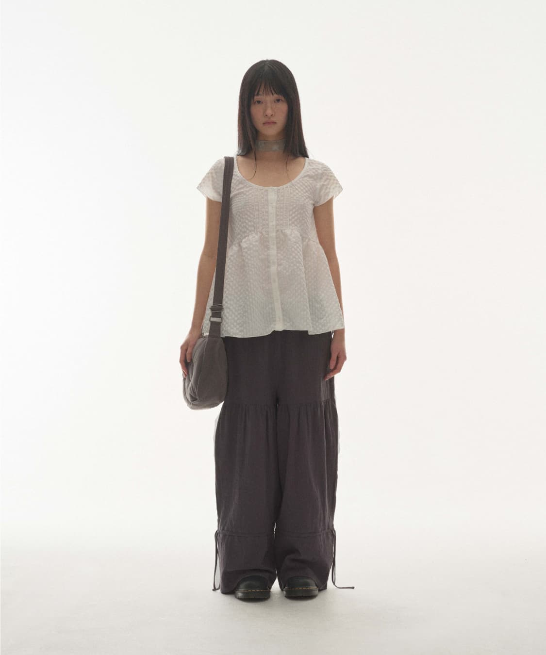 COYSEIO PINTUCK BLOUSE WHITE 상품이미지4