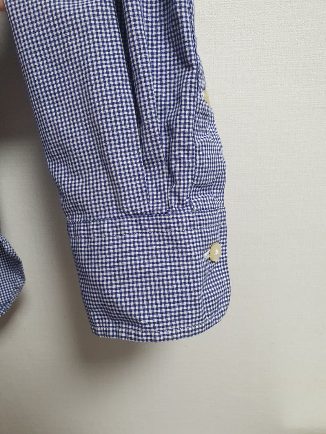 폴로랄프로렌 블루 깅엄 체크 셔츠 105 상품이미지4