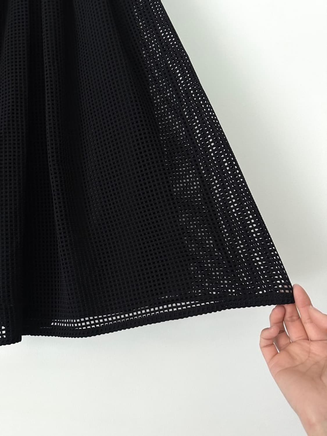 Net flare midi skirt / black 상품이미지3