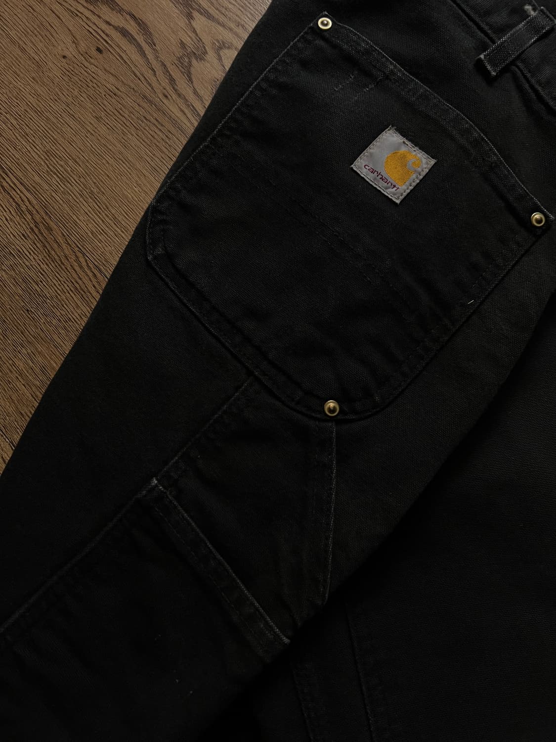 [36]칼하트 Made in USA 빈티지 데미지 블랙 더블니 워크 팬츠 상품이미지8