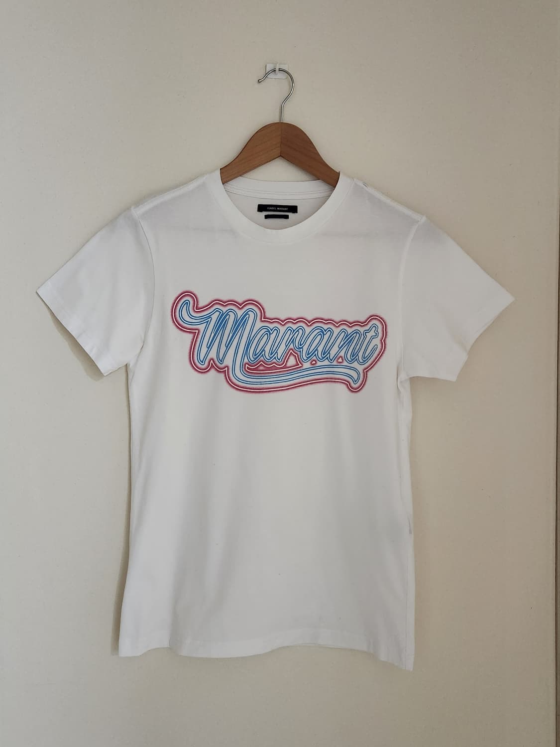 (XS)이자벨마랑 화이트 로고 반팔 티셔츠  44~55추천 상품이미지1