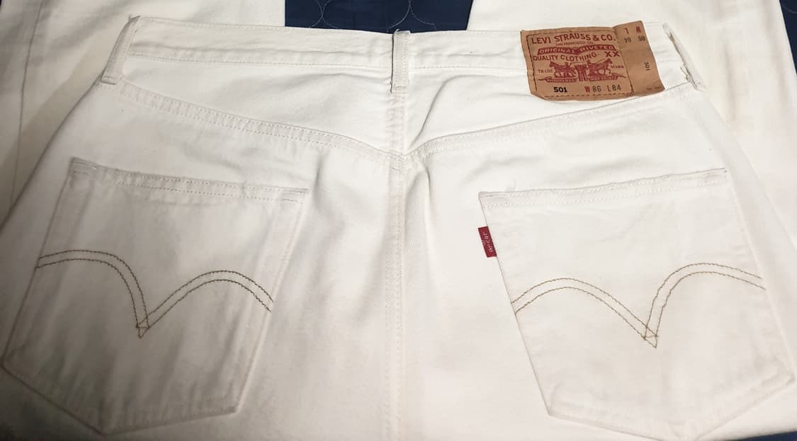 (희귀매물)리바이스 코리아 00s 501 클래식 크림진(34) K37 상품이미지3