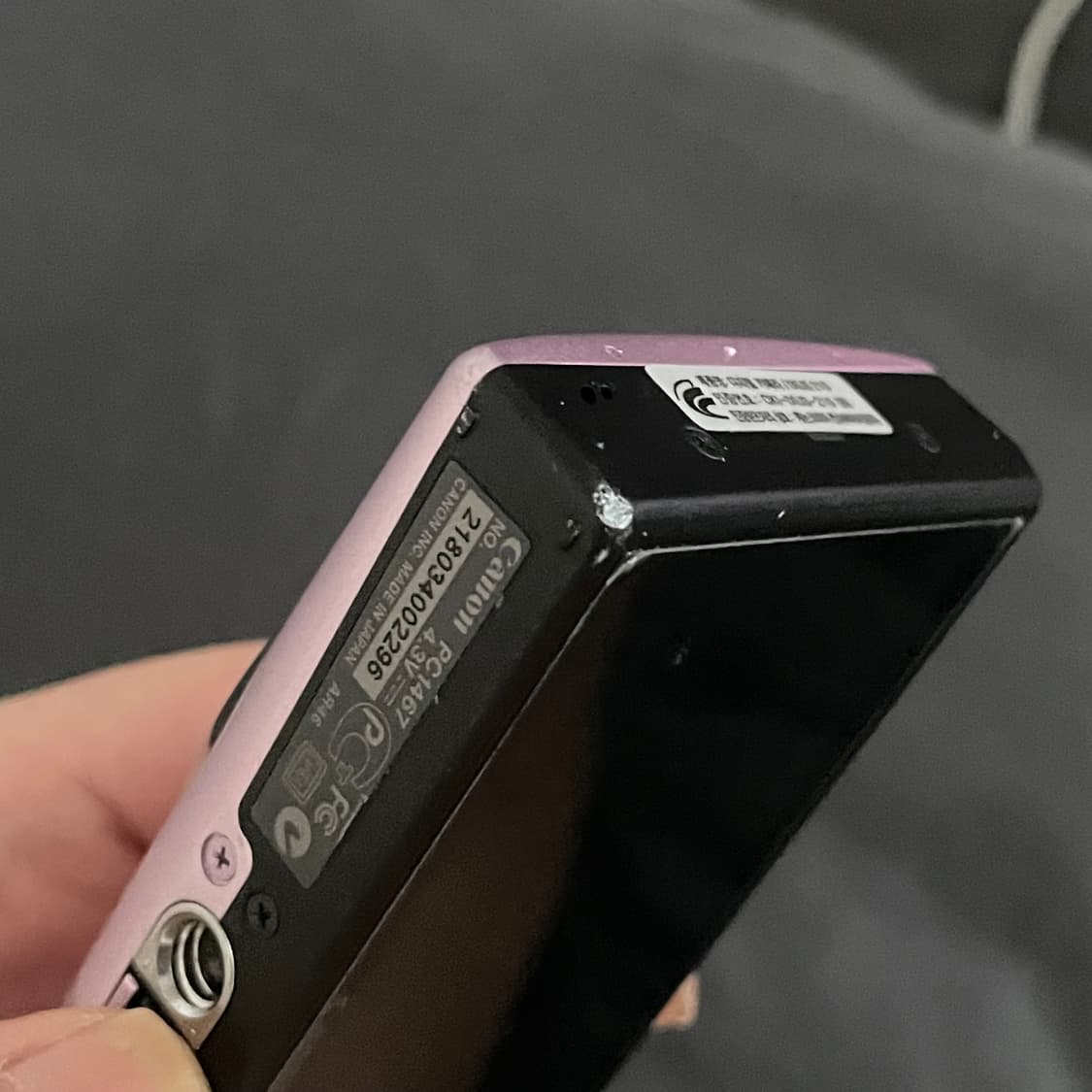 작례) 캐논 익서스 ixus 210 핑크  상품이미지5