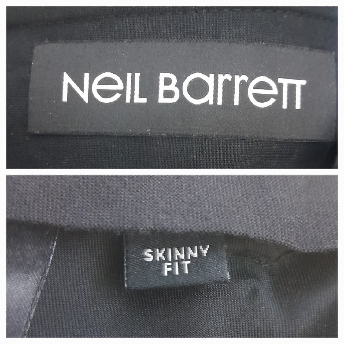 닐바렛 블랙 밑단지퍼 울 슬랙스 46/30"~31" 상품이미지8