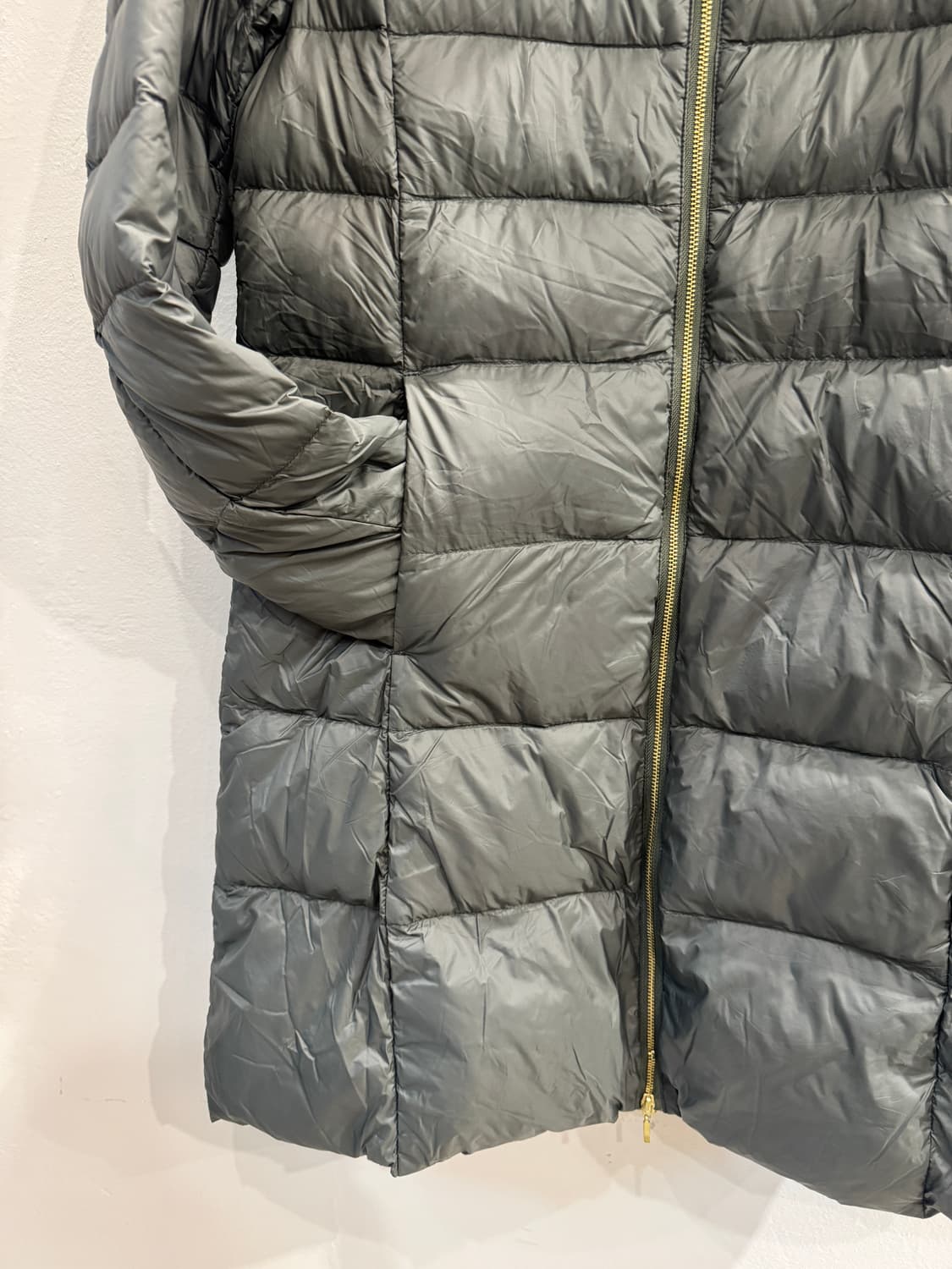 japan vintage 후드 롱 슬림다운 상품이미지4