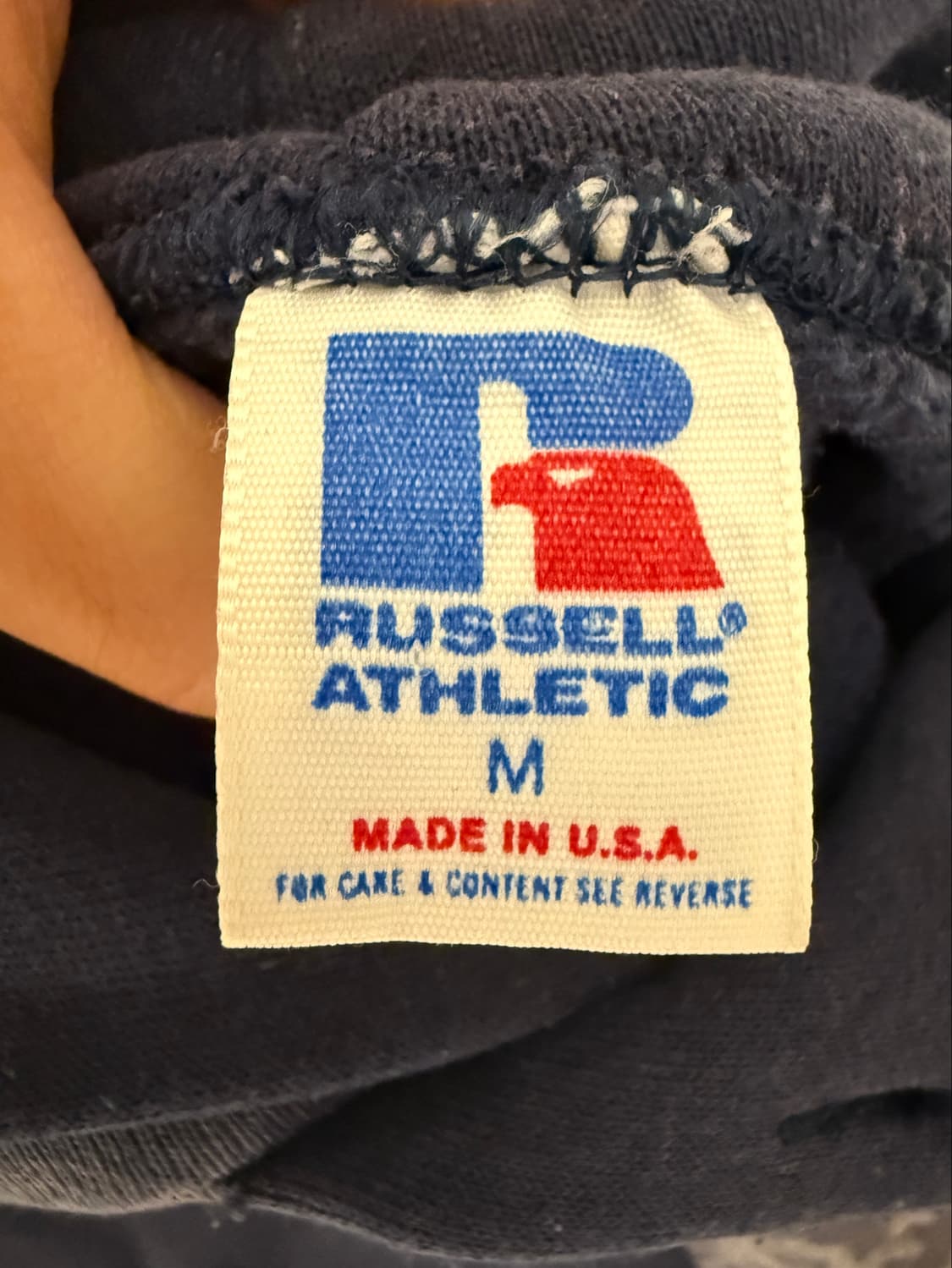 80s 러셀 선페이딩 에이징 보라색 스피디 후드티 USA 상품이미지3