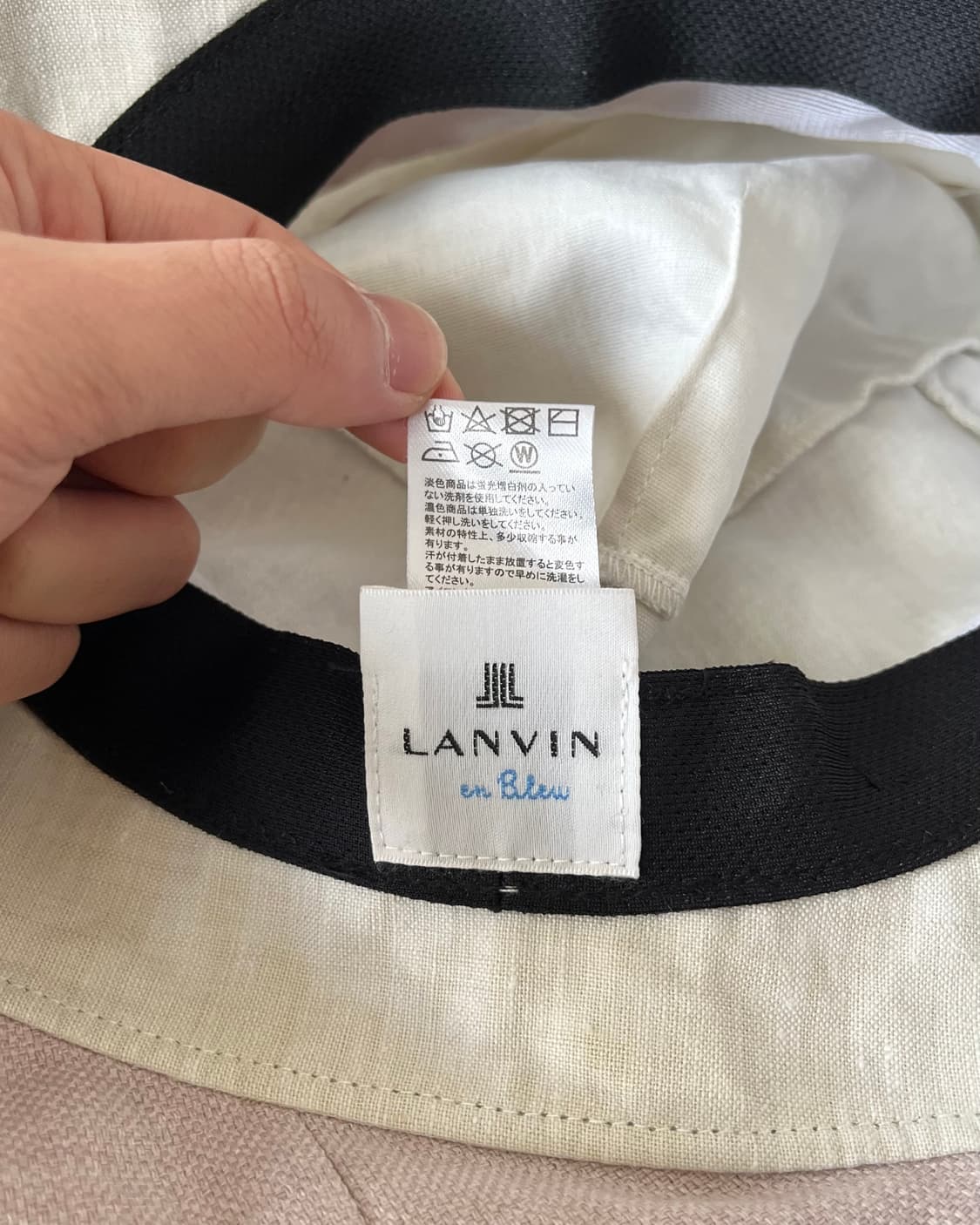LANVIN en Blue Classic Linen Bucket Hat 상품이미지8