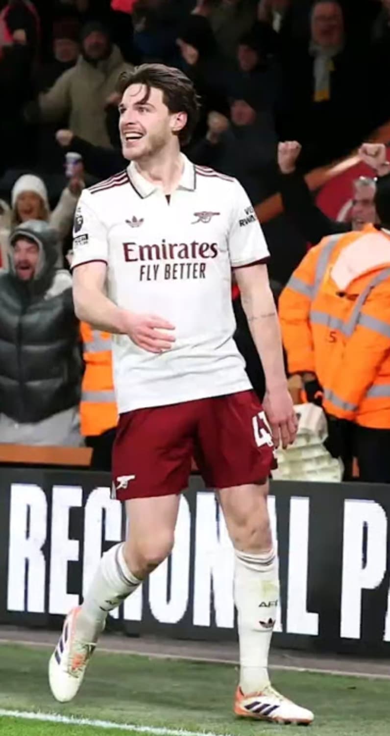 25-26 아스날 써드킷 데클란 라이스 긴팔 유니폼 L 상품이미지8