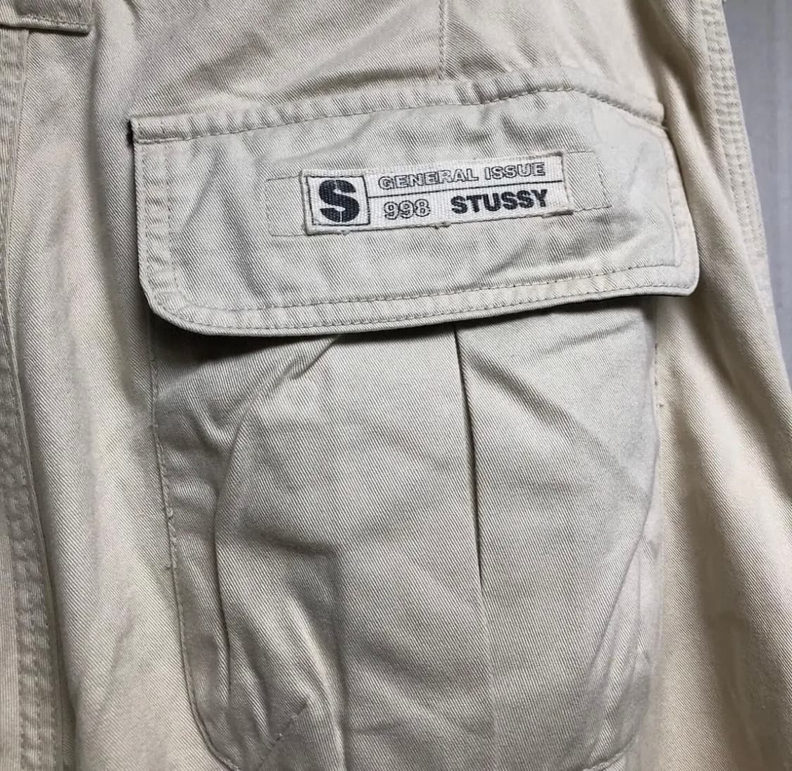 90s 스투시 와이드 코튼 팬츠 (34) 상품이미지6