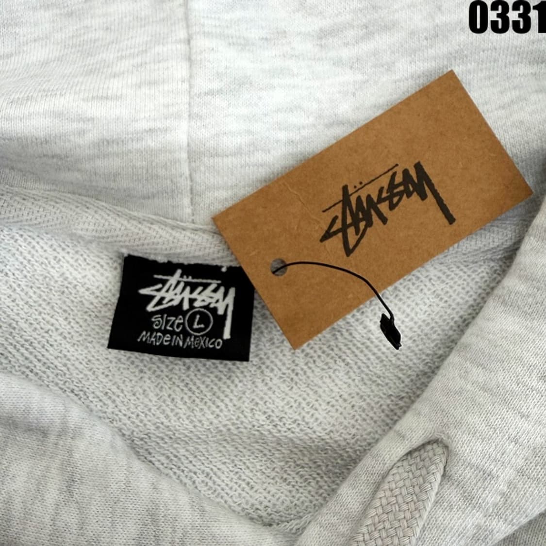 스투시(STUSSY) 베이직 로고 후드티 L 0331 상품이미지4