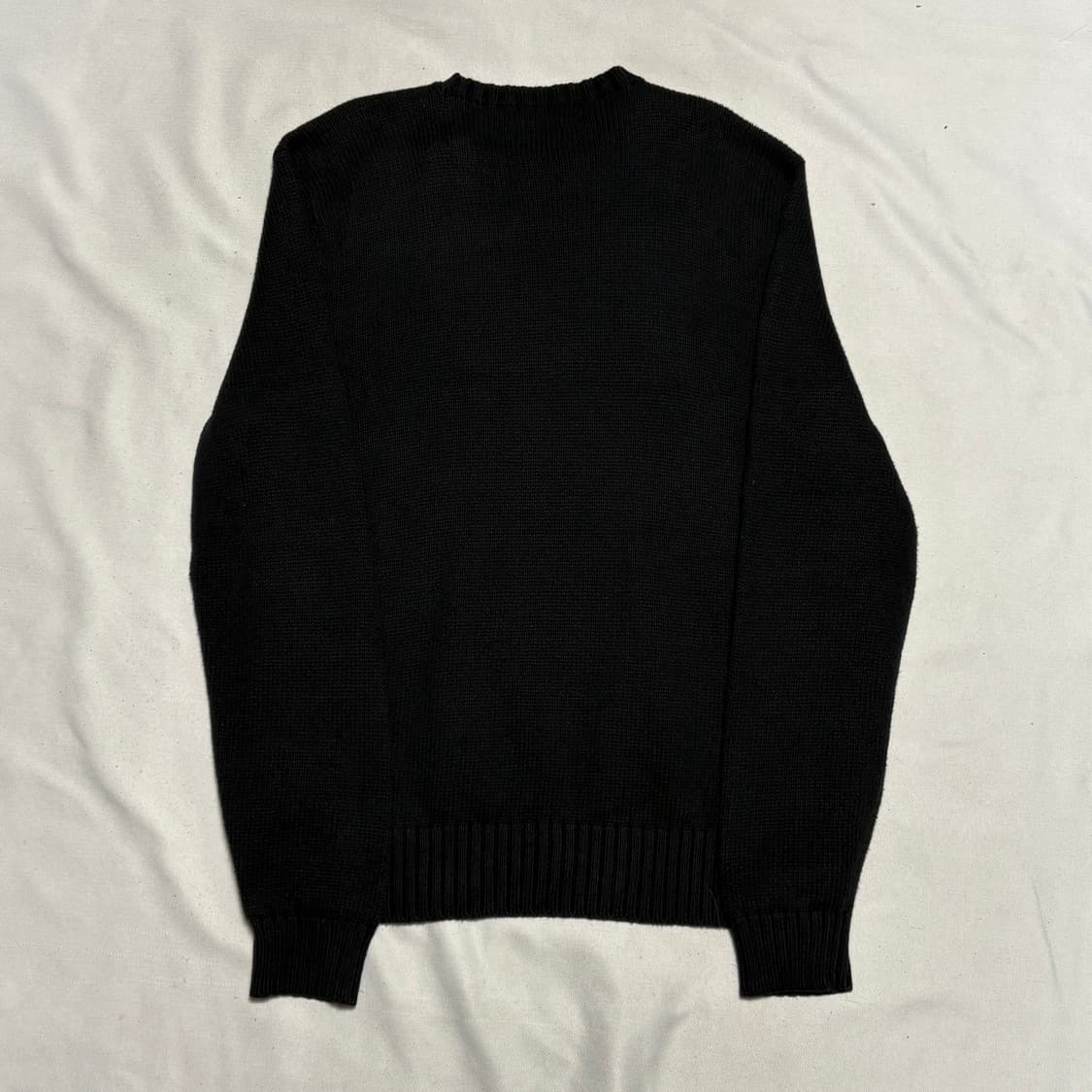 L 폴로랄프로렌 퍼플포니 피마코튼 블랙 니트 상품이미지3