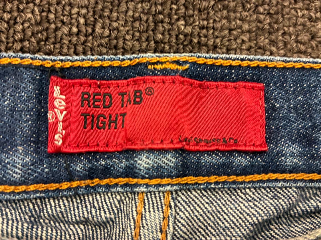 32)리바이스 Red Tab Tight 빈티지 데미지 데님팬츠 상품이미지7