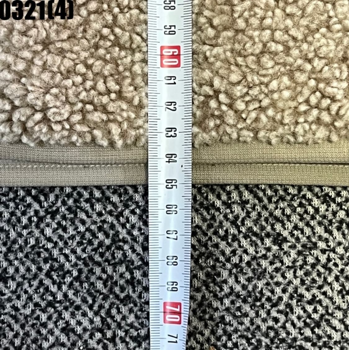 S 유니클로 아이보리 뽀글이 플리스 집업 0321(4) 상품이미지7