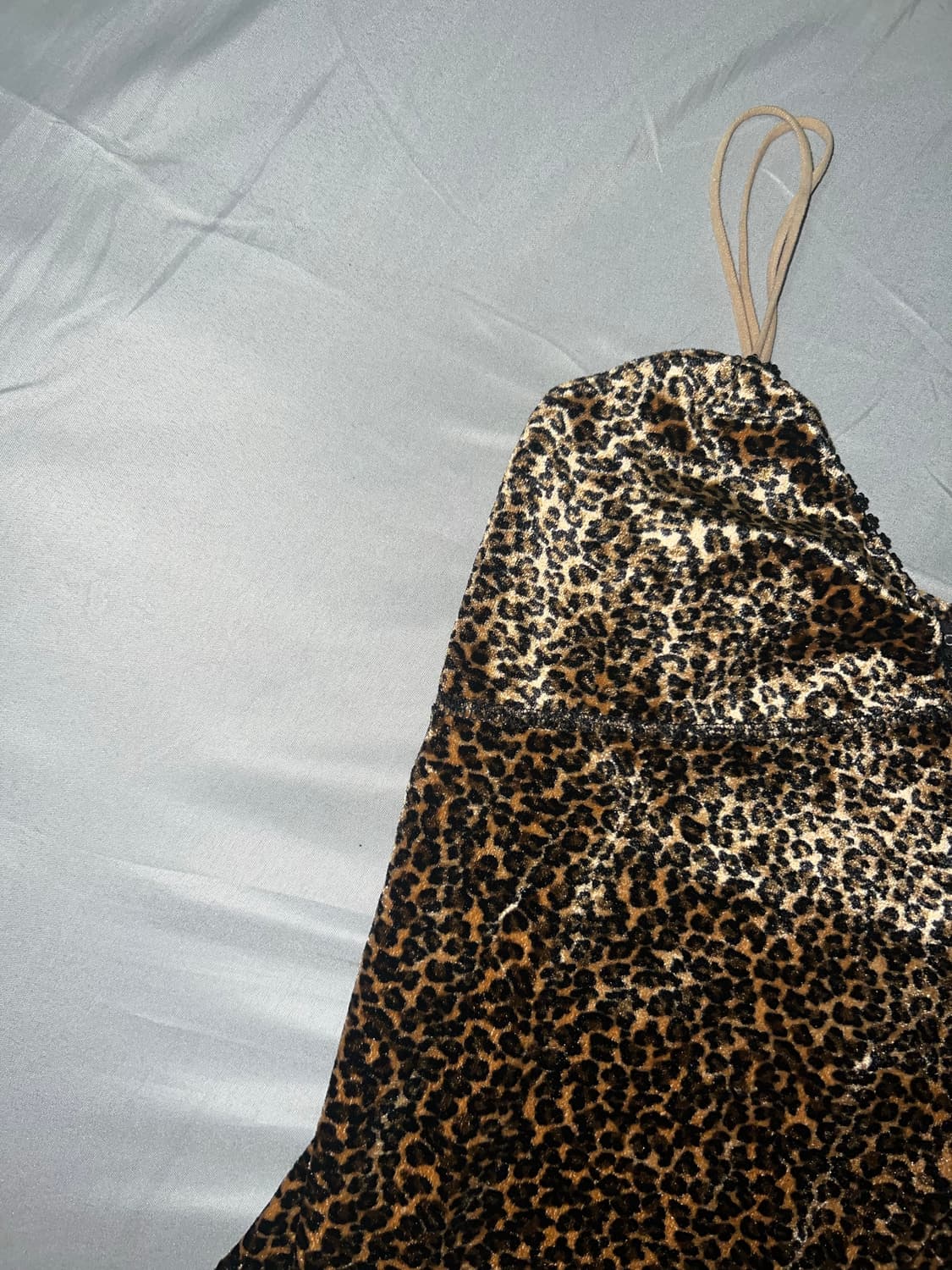 ✨vintage leopard velvet sleeveless y2k✨ 상품이미지4