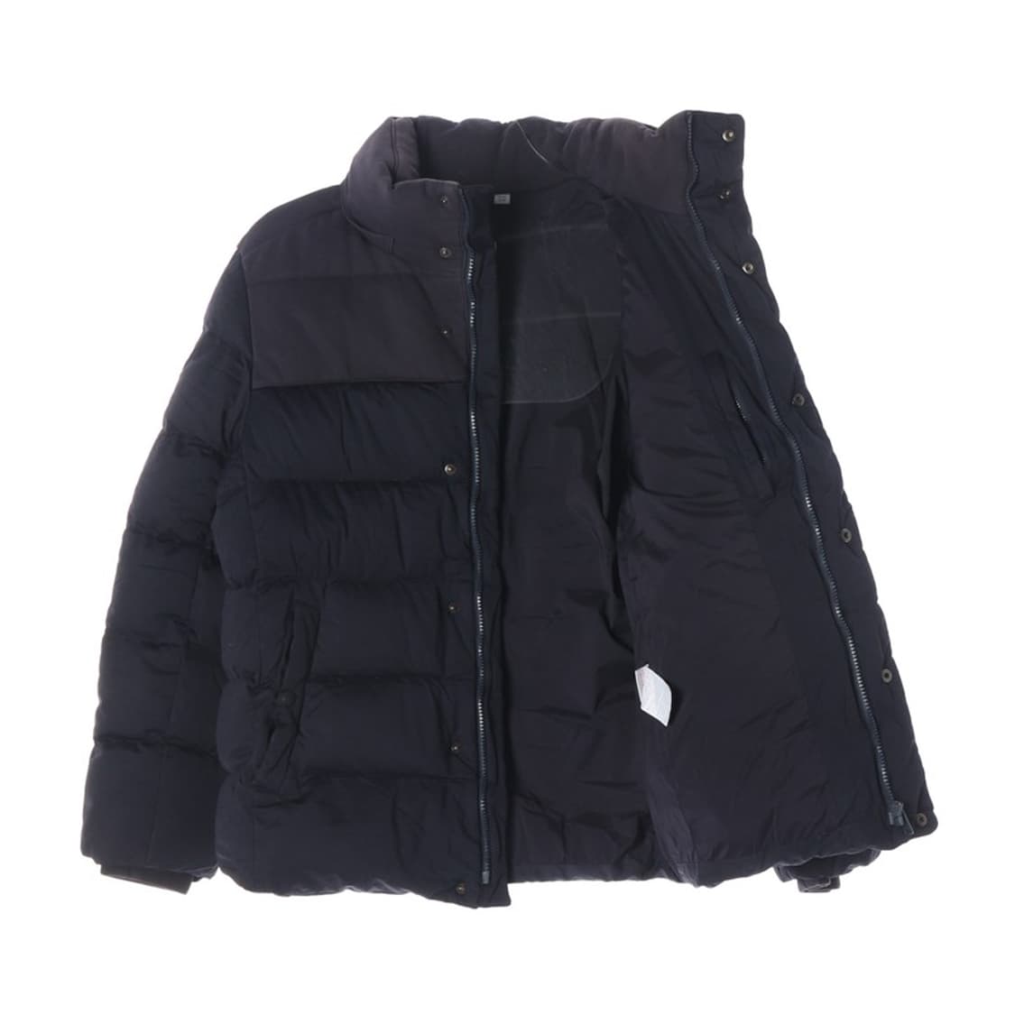 라코스테 시그니처 크록 구스다운 숏패딩 네이비 M 상품이미지2