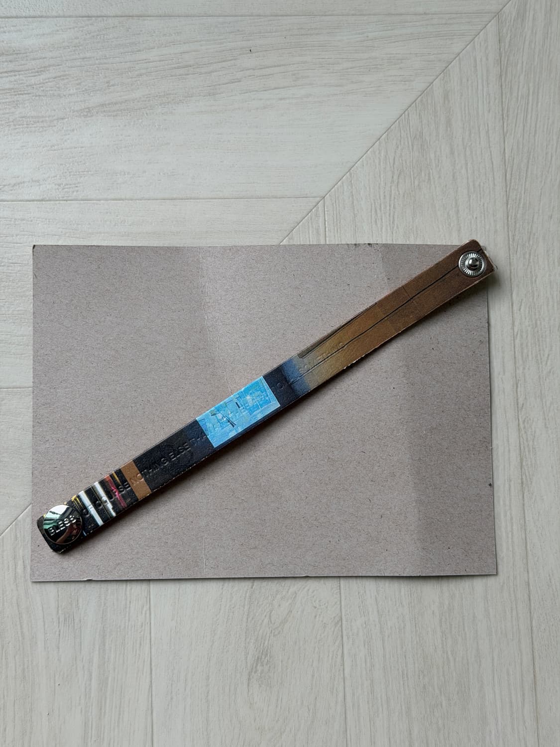 블레스 포토그래픽 레더 팔찌 (os) 상품이미지1