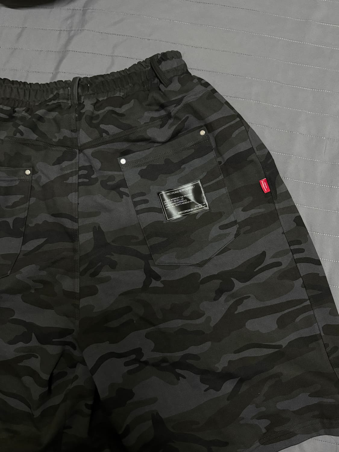 레코딩 하우스 REC HALF SWEAT PANTS [CAMO BLACK 상품이미지2