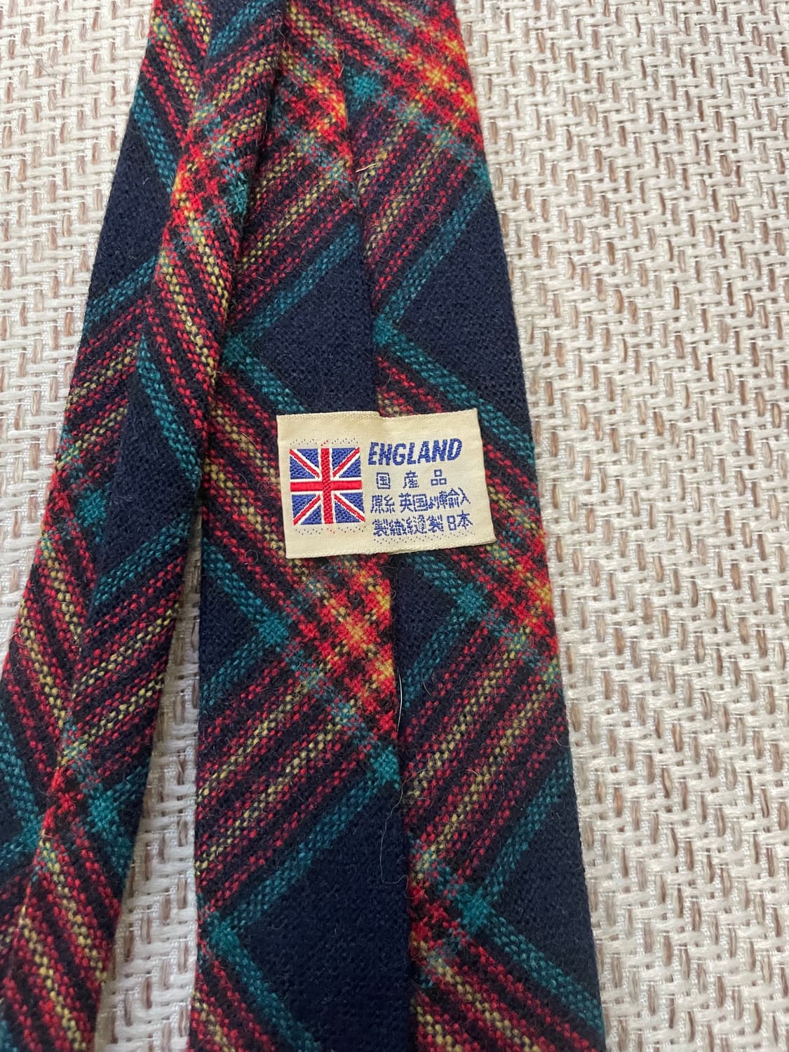빈티지 잉글랜드 타탄체크 넥타이 J03727 상품이미지3