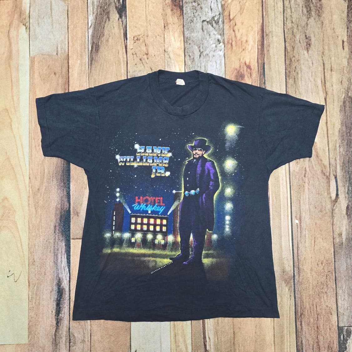 Vintage 90s 스크린스타즈 티셔츠 행크윌리엄 주니어 콘서트티셔츠 상품이미지3